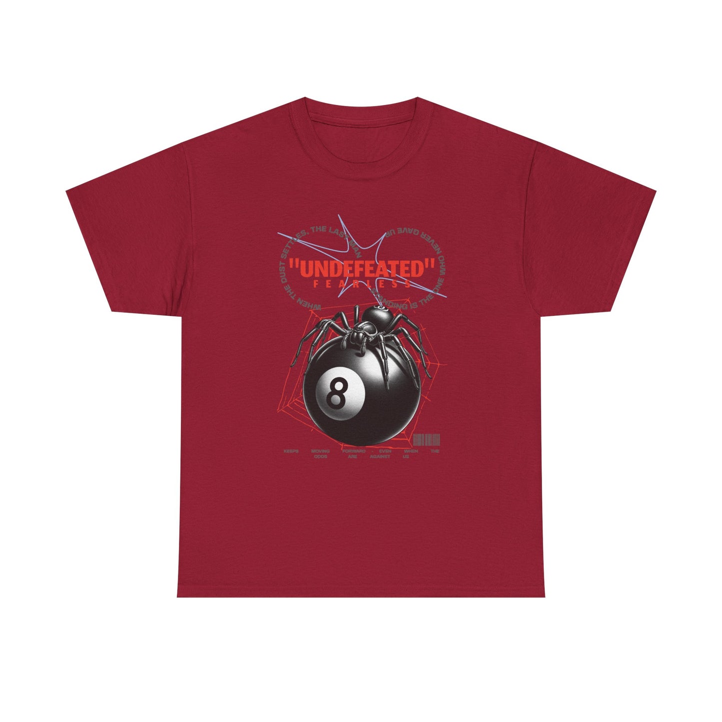 Undefeated Spider 8-Ball Unisex Heavy Cotton Tee