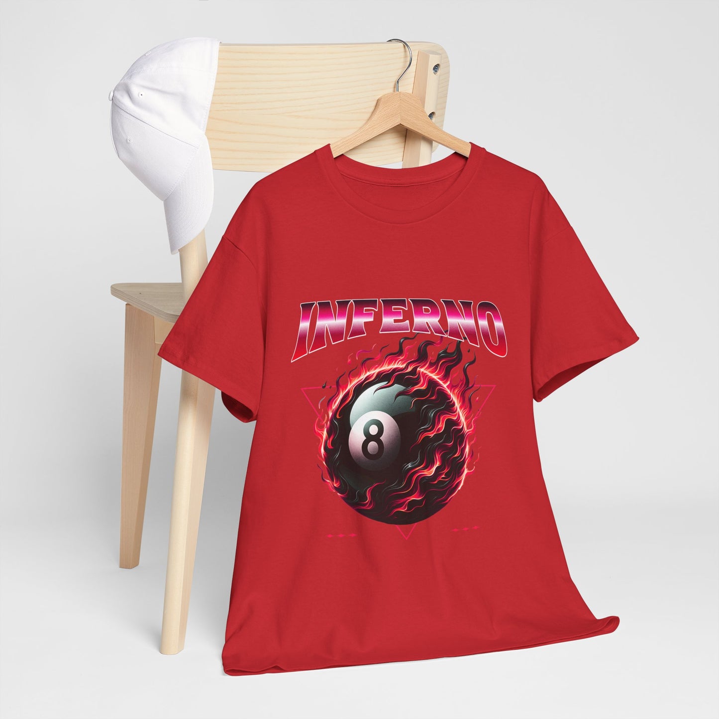 Inferno 8-Ball Design Unisex Heavy Cotton Tee