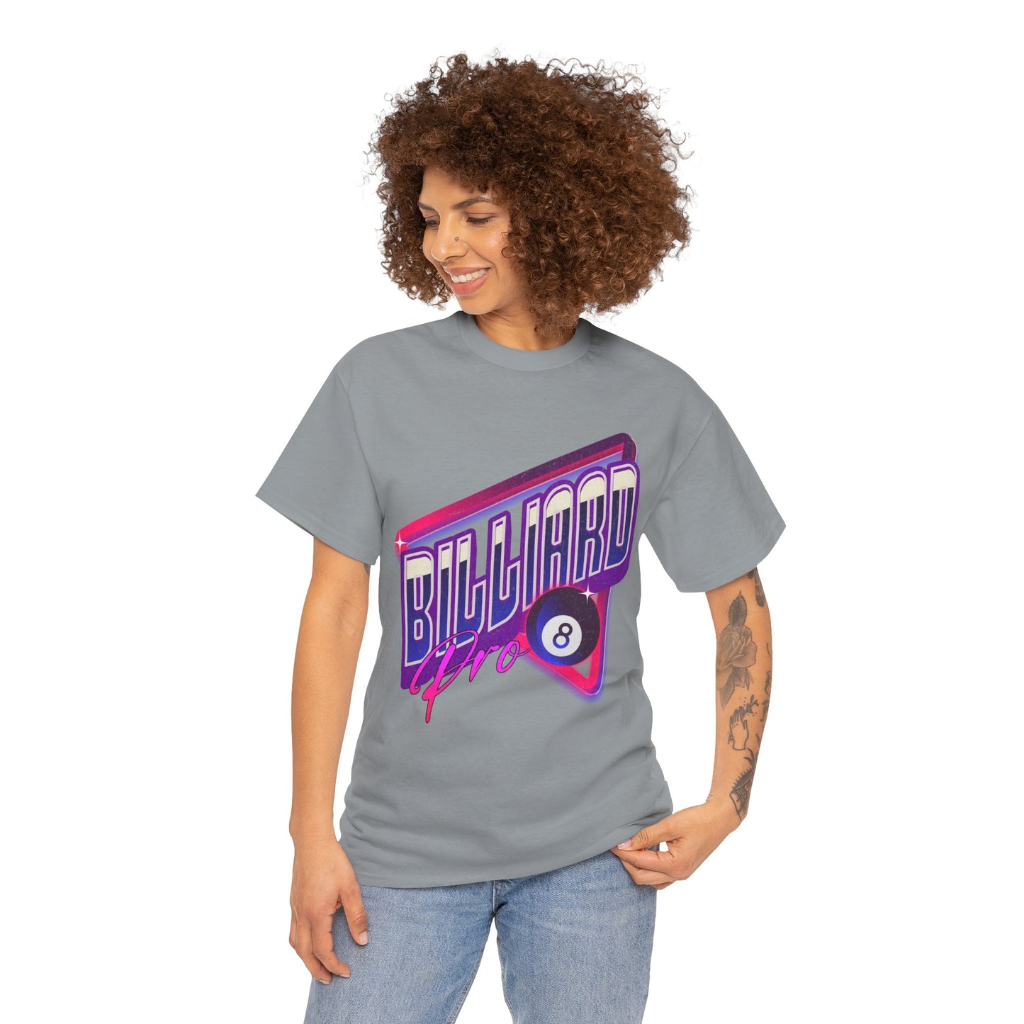 Billiard Pro 8-Ball Unisex Heavy Cotton Tee