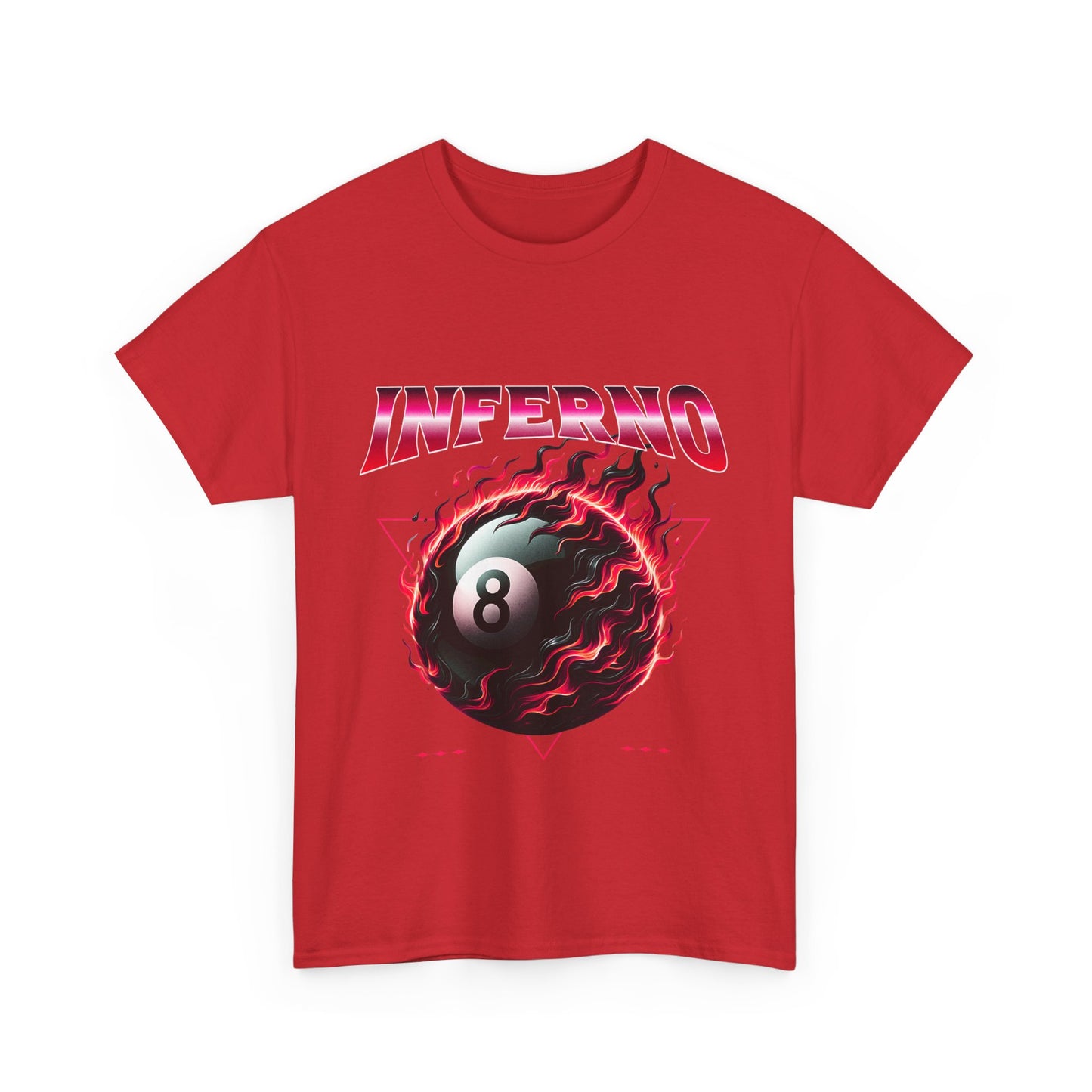 Inferno 8-Ball Design Unisex Heavy Cotton Tee