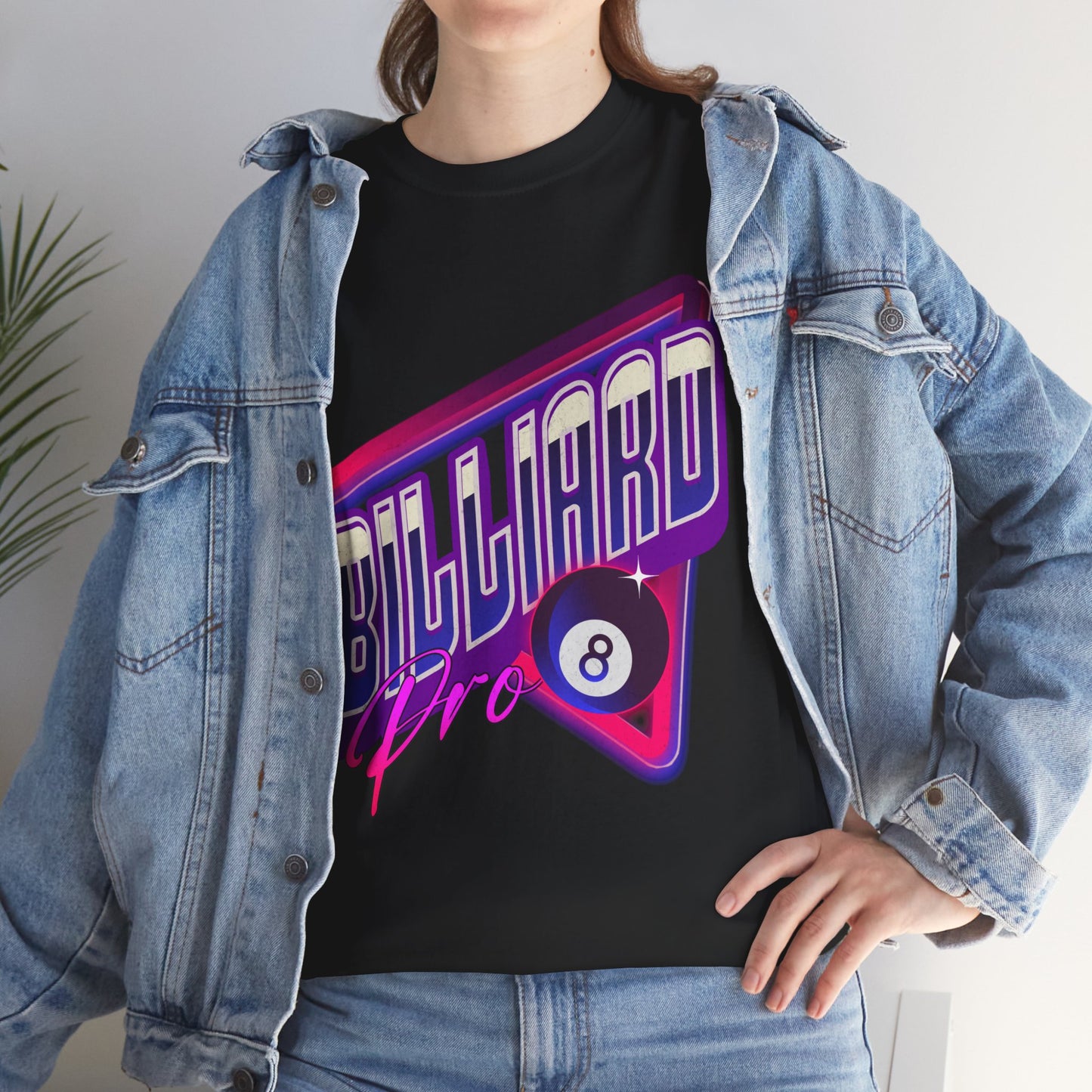 Billiard Pro 8-Ball Unisex Heavy Cotton Tee