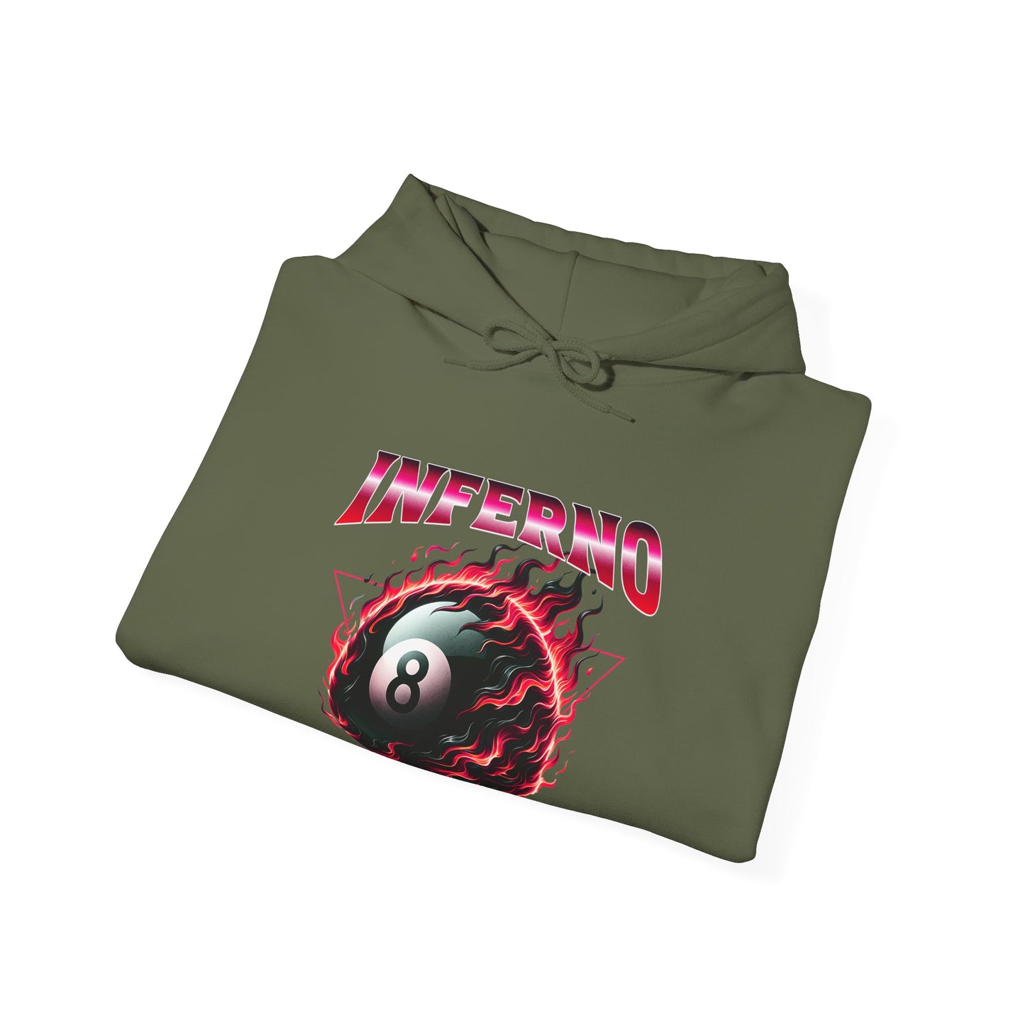 Inferno Eight Ball Unisex Hoodie - Cozy Streetwear Sweatshirt