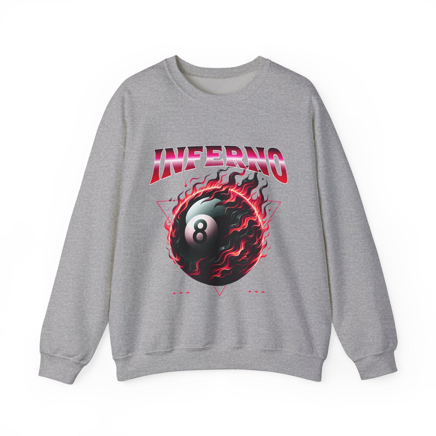 Inferno Eight Ball Crewneck Sweatshirt - Unisex Heavy Blend Pullover