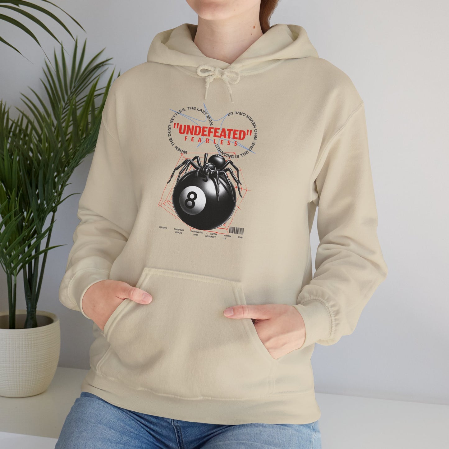 Undefeated Eight Ball Unisex Hoodie - Cozy Streetwear Sweatshirt