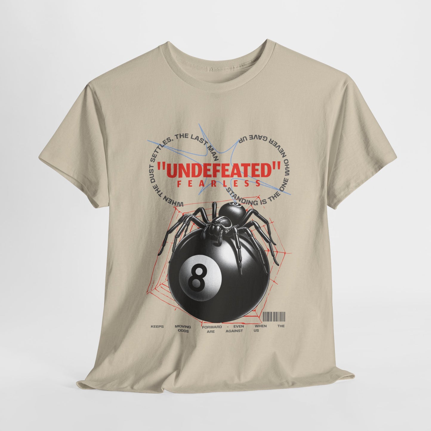 Undefeated Spider 8-Ball Unisex Heavy Cotton Tee