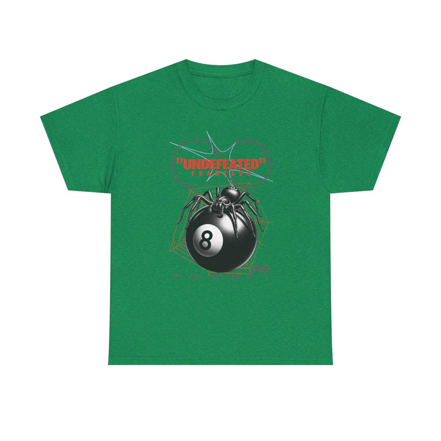 Undefeated Spider 8-Ball Unisex Heavy Cotton Tee