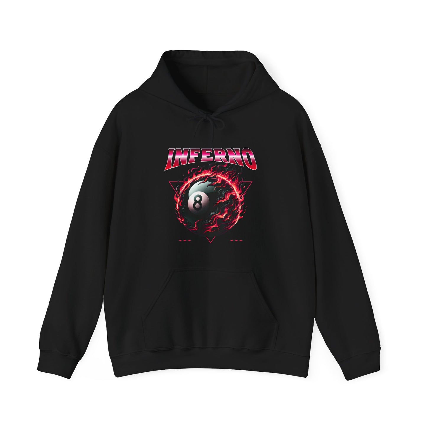 Inferno Eight Ball Unisex Hoodie - Cozy Streetwear Sweatshirt