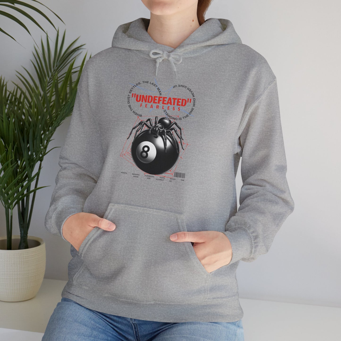 Undefeated Eight Ball Unisex Hoodie - Cozy Streetwear Sweatshirt