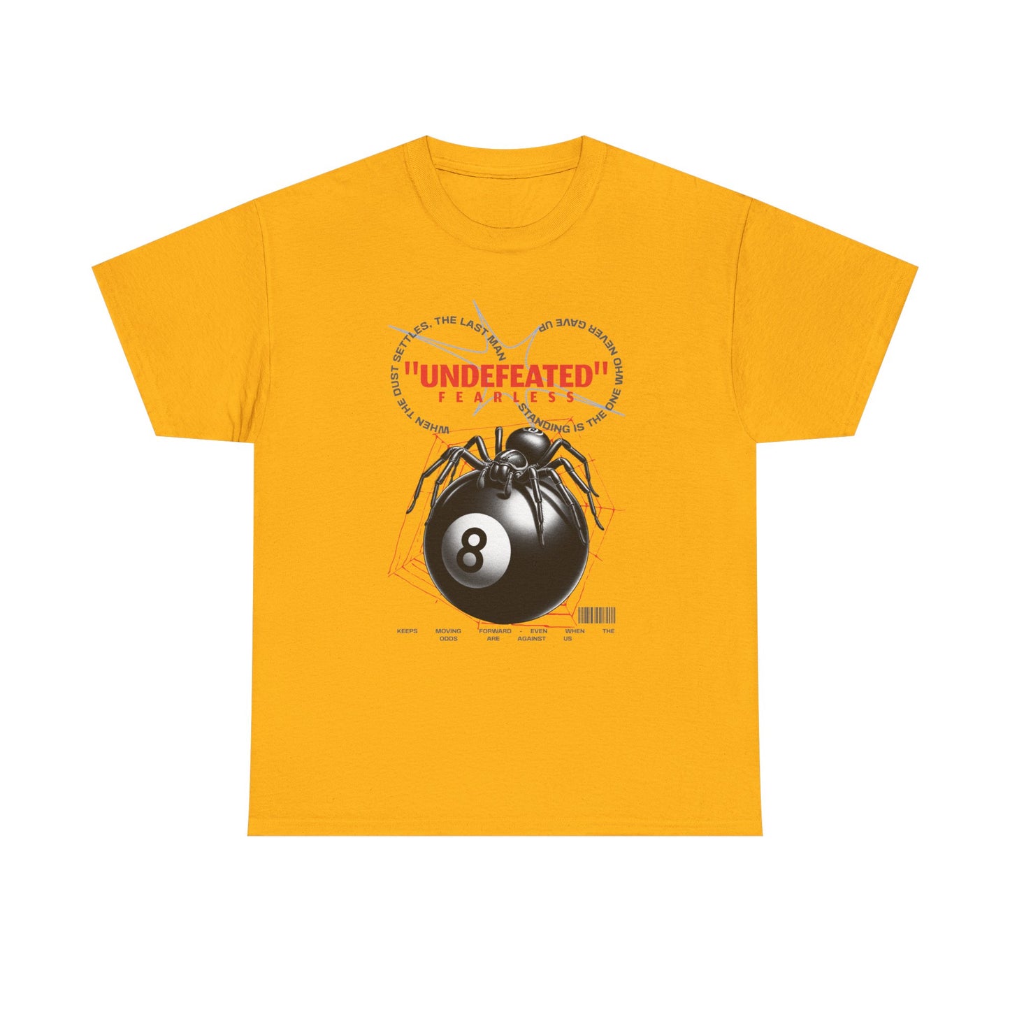 Undefeated Spider 8-Ball Unisex Heavy Cotton Tee