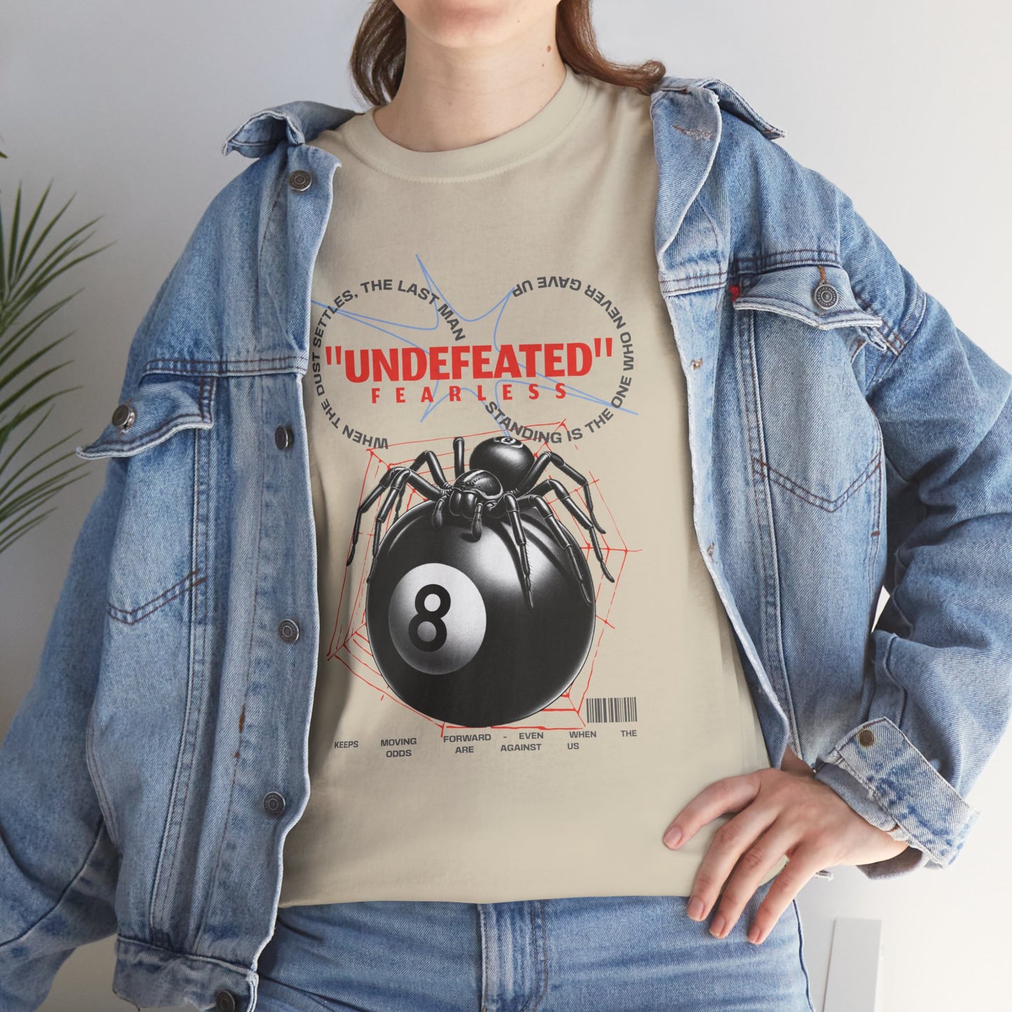 Undefeated Spider 8-Ball Unisex Heavy Cotton Tee