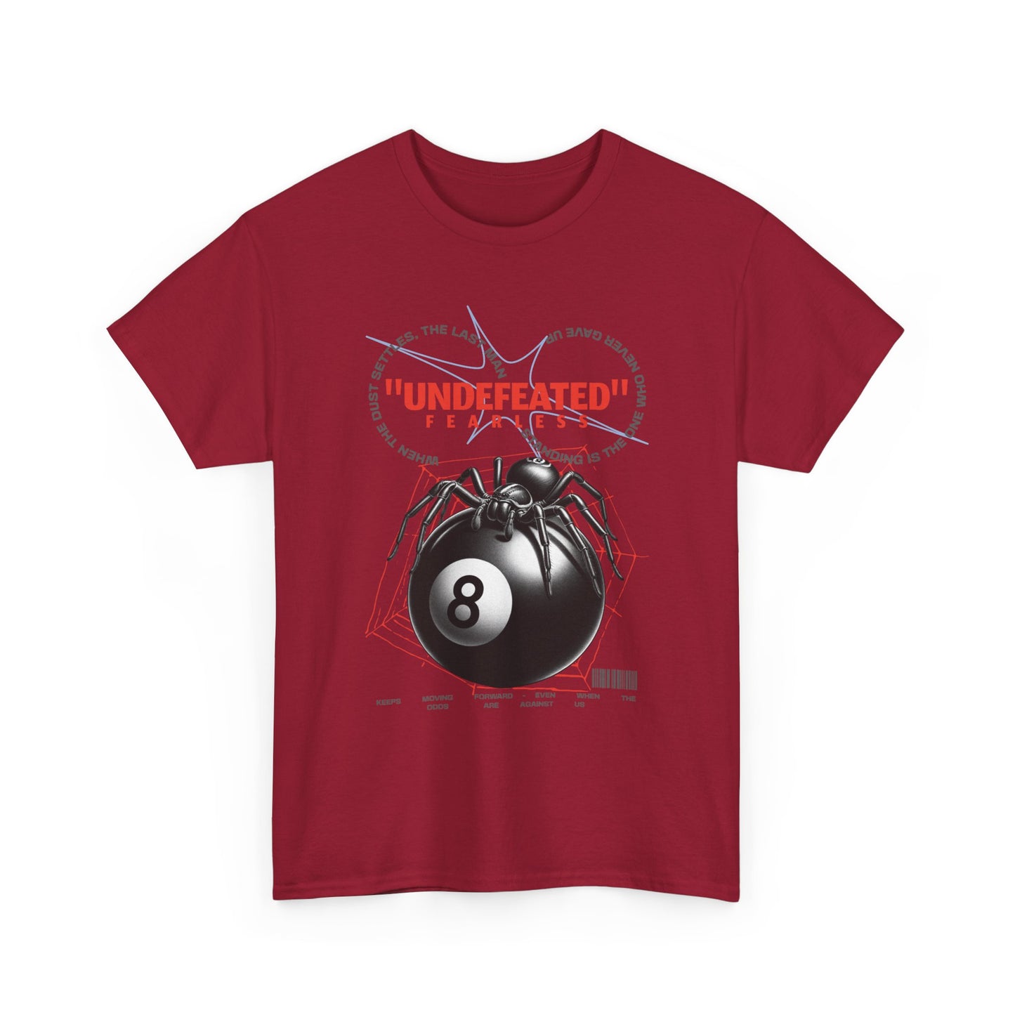Undefeated Spider 8-Ball Unisex Heavy Cotton Tee