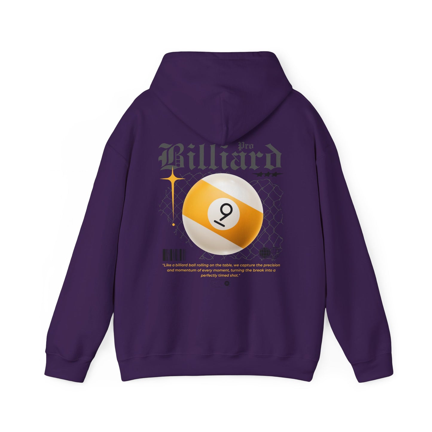 Pro Billiards Nine Ball Unisex Hoodie - Cozy Streetwear Sweatshirt