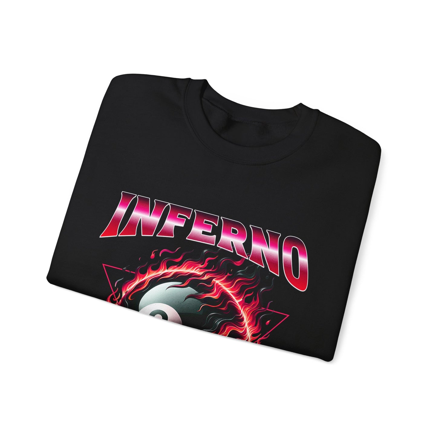 Inferno Eight Ball Crewneck Sweatshirt - Unisex Heavy Blend Pullover