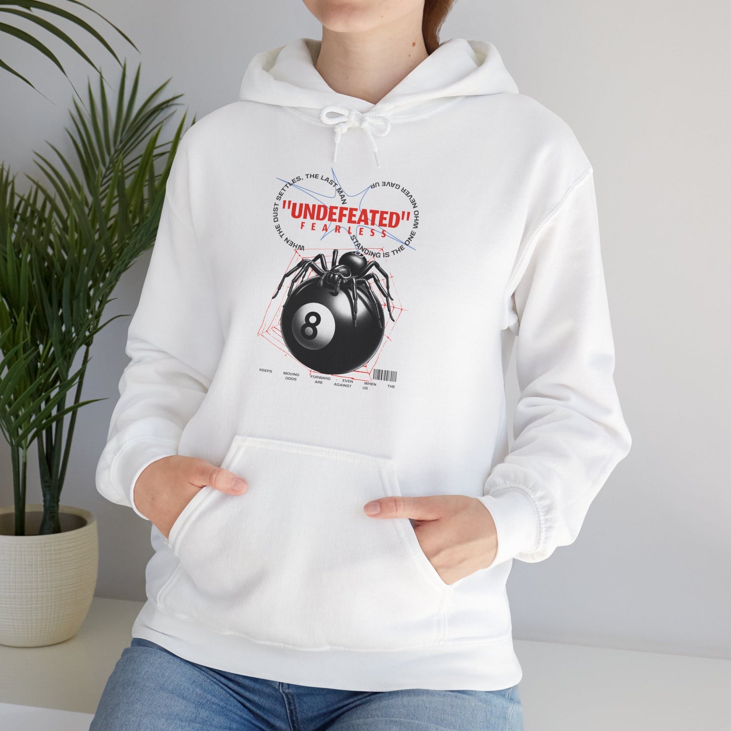 Undefeated Eight Ball Unisex Hoodie - Cozy Streetwear Sweatshirt