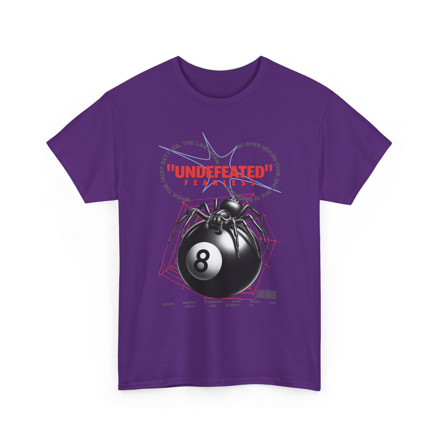 Undefeated Spider 8-Ball Unisex Heavy Cotton Tee