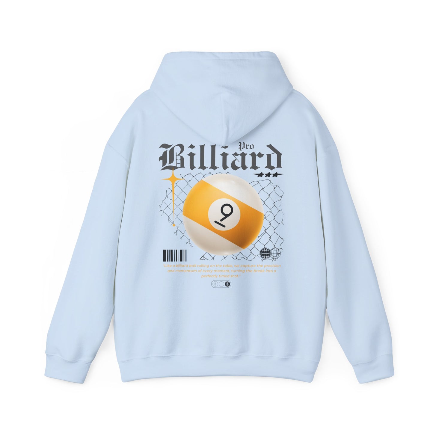 Pro Billiards Nine Ball Unisex Hoodie - Cozy Streetwear Sweatshirt