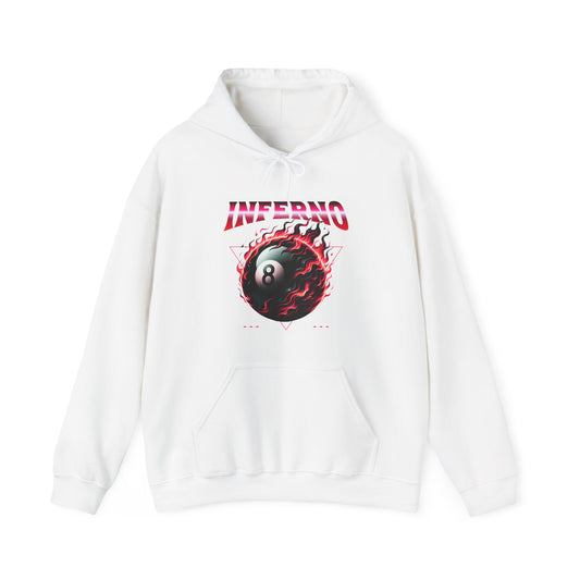 Inferno Eight Ball Unisex Hoodie - Cozy Streetwear Sweatshirt