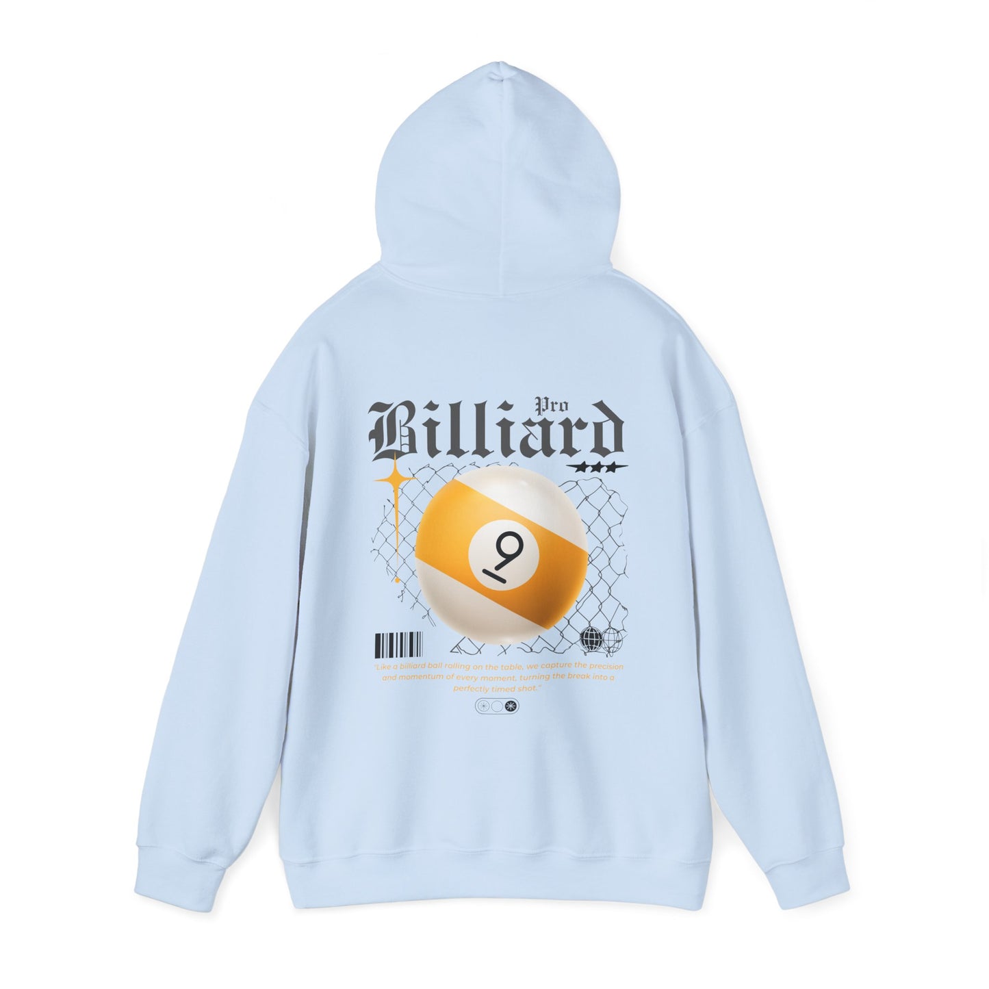 Pro Billiards Nine Ball Unisex Hoodie - Cozy Streetwear Sweatshirt