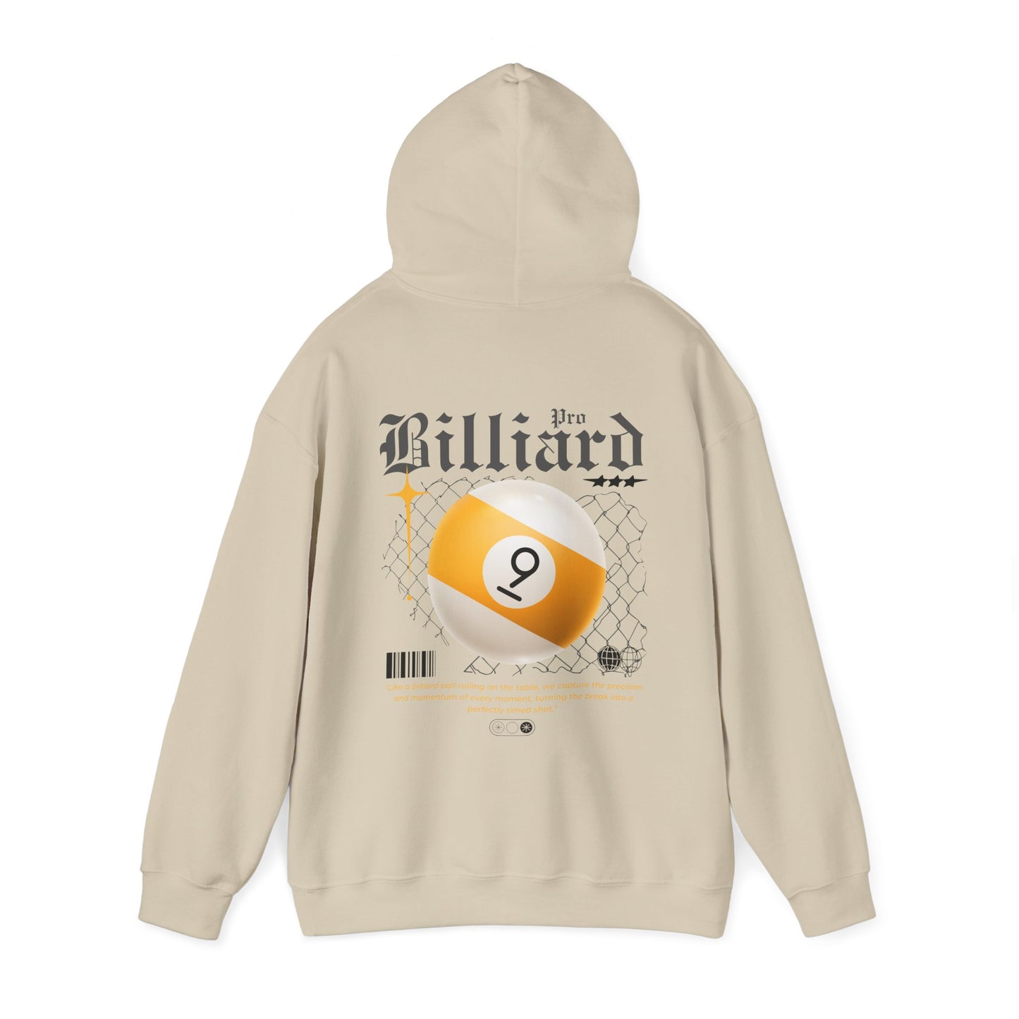 Pro Billiards Nine Ball Unisex Hoodie - Cozy Streetwear Sweatshirt