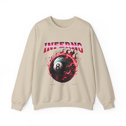 Inferno Eight Ball Crewneck Sweatshirt - Unisex Heavy Blend Pullover