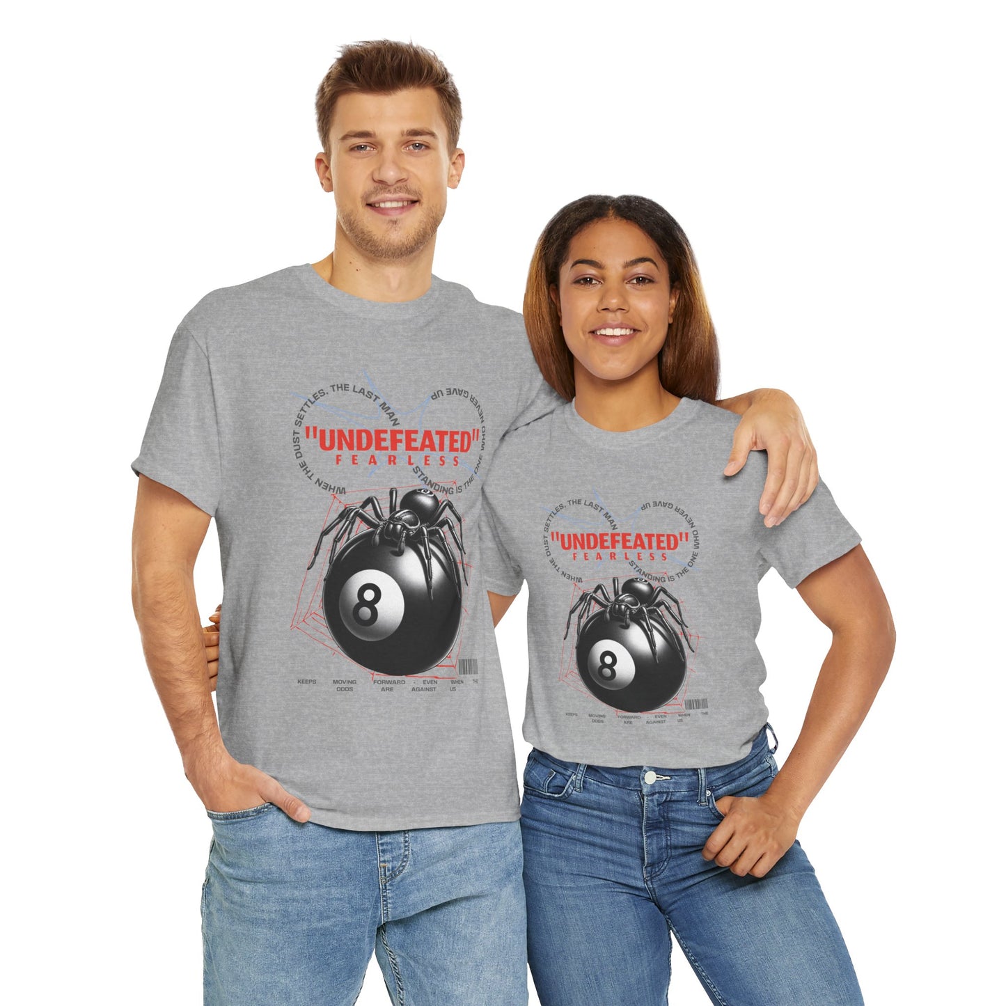 Undefeated Spider 8-Ball Unisex Heavy Cotton Tee