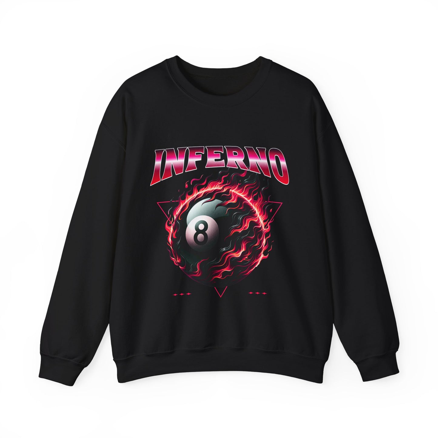 Inferno Eight Ball Crewneck Sweatshirt - Unisex Heavy Blend Pullover