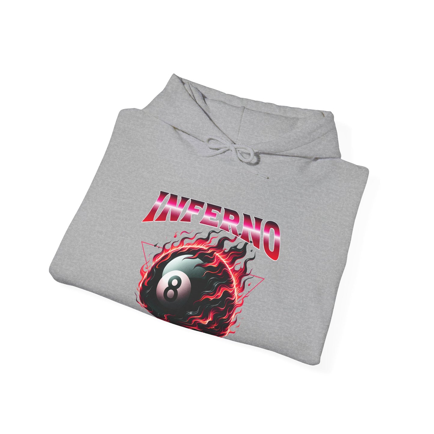 Inferno Eight Ball Unisex Hoodie - Cozy Streetwear Sweatshirt