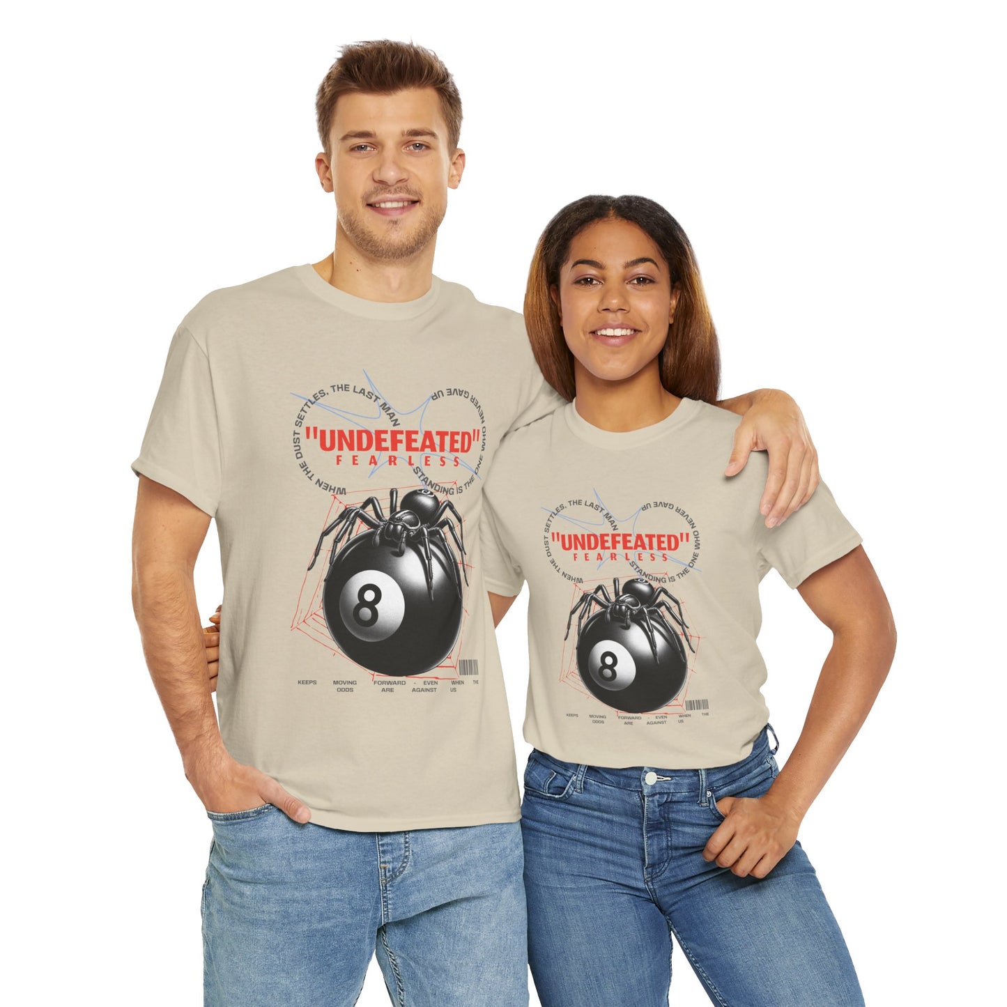 Undefeated Spider 8-Ball Unisex Heavy Cotton Tee