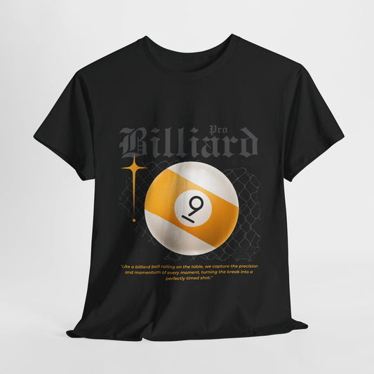 Pro Billiard 9-Ball Tee - Unisex 100% Cotton